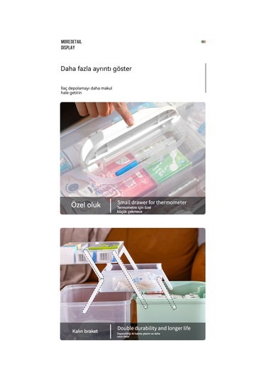 Relaxed Taşınabilir İlaç Kutusu Ev Büyük Kapasiteli Saklama Kutusu Çok Katmanlı Ev Versiyonu Tıbbi İlk Yardım Kutusu Taşınabilir İlaç Kutusu-pembe Pembe