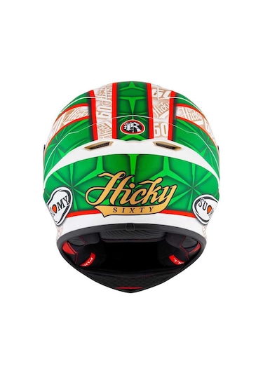 Suomy S1-Xr Gp Hıckman Edition 2023 Kapalı Kask Mat Beyaz - Yeşil