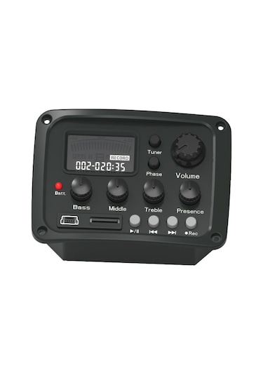 Mg10 Saz Bağlama Mp3 Player Preamp Ekolayzır Eq Tuner Piezo Mg-10