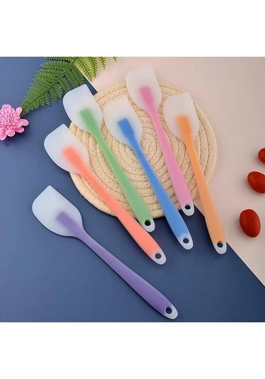 Honeybeeshop Turuncu Silikon Spatula: Yüksek Isıya Dayanıklı, Toksik Olmayan, Ergonomik Mutfak Aracı Turuncu