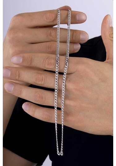 Gümüş Pazarım Klasik Model Standart Kesim Gurmet Erkek Çelik Zincir Çok renkli