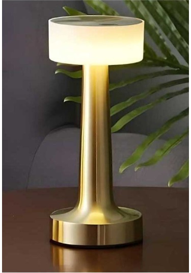 Cata Ct-8436 Denver Şarjlı Masa Lambası - Dokunmatik Altın