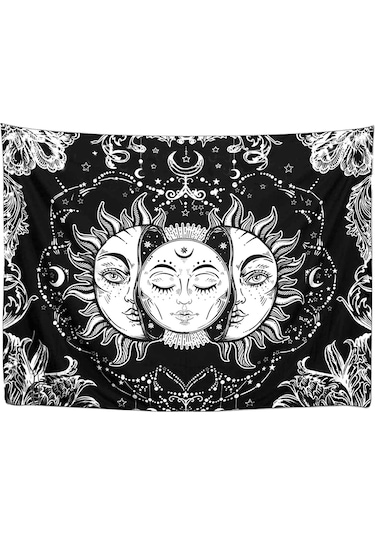 Honmex Nordik Stili Sevgili Çizimli Duvar Örtüsü - Yumuşak Tüylü Kumaş, 3d Baskı, Yıkama Dayanıklı, 130x150cm, Montaj Setiyle Tys1 Diğer