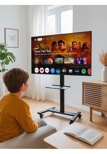 Cletech Raflı Modüler LCD Tv / Monitör Sehpası 43” – 75”