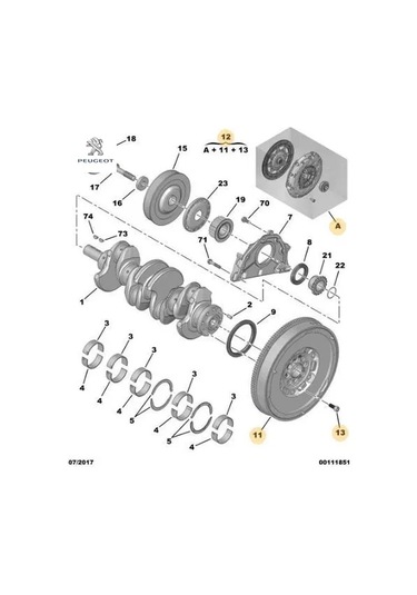 Debriyaj+volan Kit 308-407-3008-5008-508 Rcz 0532.x7