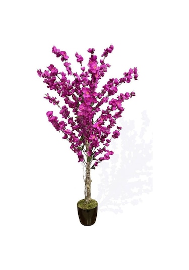 Yapay Ağaç Bahardalı Ağacı Mor Japon Kiraz Çiçeği Sakura Çiçeği 1
