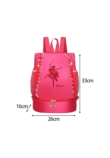 Suntek Bale Çantası Spor Yüzme Seyahat Jimnastik Için Sevimli Nakış Kırmızı