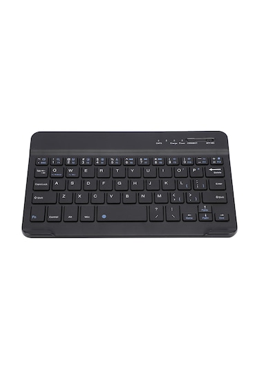 Shineyee Siyah Ultra İnce Tüm Metal Bluetooth 3.0 Klavye - Windows/android/ios Uyumlu, Taşınabilir, Sessiz Tuş, Su Ve Toz Dayanıklı