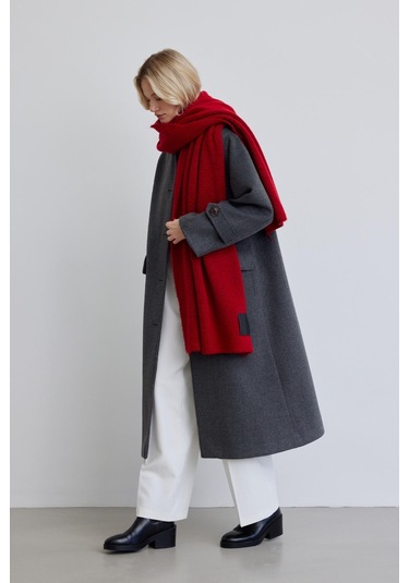 Manuka Cozy Yumuşak Dokulu Atkı Kırmızı