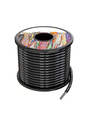 Xuweiwei Enbohao 10awg 25ft Silikon Elektrik Kablosu Lehimli Bakır Esnek Yüksek Isı Direnci