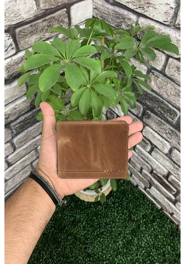 Derije Hakiki Deri Taba Tiguan Crazy Erkek Cüzdanı T1827 Çok Renkli