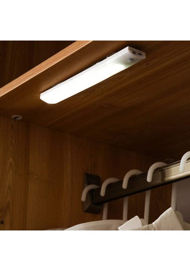 Fosenze Usb Şarjlı Led Hareket Sensörlü Işık, Dolap/yatak Odası/merdiven Işığı, Beyaz Işık, 350mah, 7 Led, 4m Algılama Mesafesi X15 Diğer