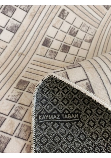 Kahverengi Klasik Desen Yıkanabilir Kaymaz Dört Mevsimlik Salon Banyo Balkon Genç Odası Kesme Halı Kahverengi