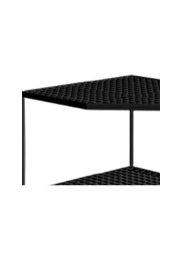 Homyl Mutfak Depolama Rafı Köşe Raf Standı Tezgah Dolabı Siyah