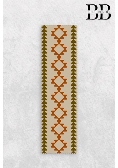 Belle Benoit Baskılı Amerikan Servisi Runner 140x40 Cm Desen33