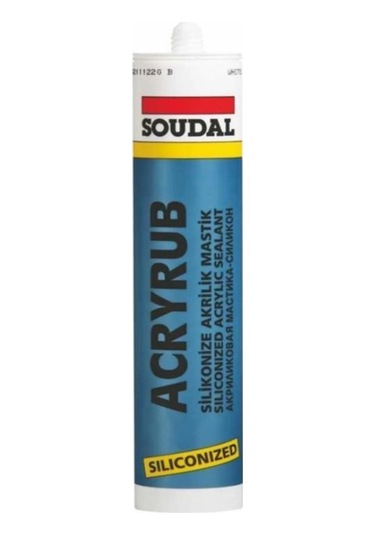 Soudal Acryrub Silikonize Mastik 500g Beyaz
