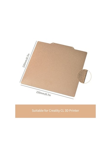 Novahub Creality Cl-3d Serisi İçin Paslanmaz Çelik Platform, 220x220mm, Esnek Yüzey