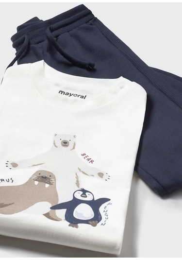 Mayoral Erkek Bebek 3'lü Eşofman Takımı 2840 Kırmızı