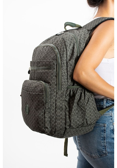 Ultra Hafif Çok Cepli Su Geçirmez Okul Çantası Laptop, Notebook, Okul, Spor, Seyahat Haki 571-11b-9 Haki