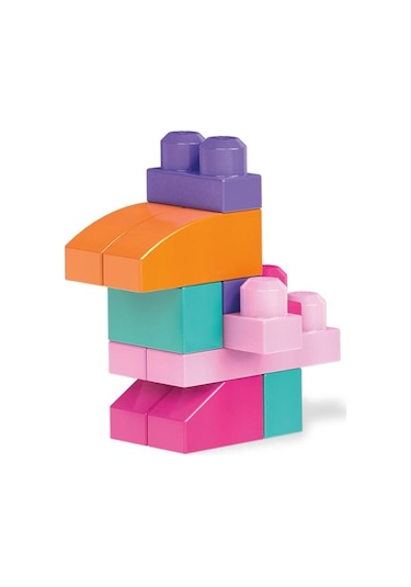 Cyp67 Mega Bloks 60 Parçalı Blok Torbaları 2 Asorti - Mavi - Pembe +1 Yaş
