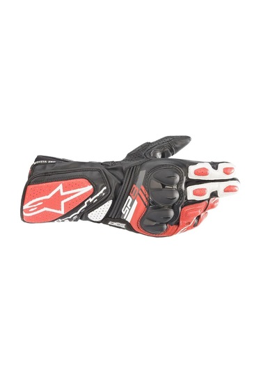 Alpinestars Sp-8 V3 Korumalı Motosiklet Eldiveni Siyah Beyaz Kırmızı
