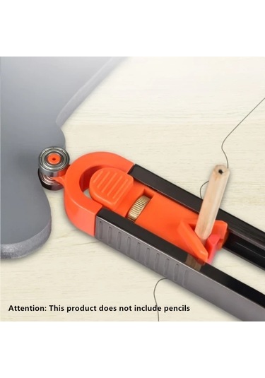 Elmpaly 1 Adet Ayarlanabilir Kalem Pergeli Kilitli Ahşap Ölçüm Aleti Metal Plastik Dıy Projeleri