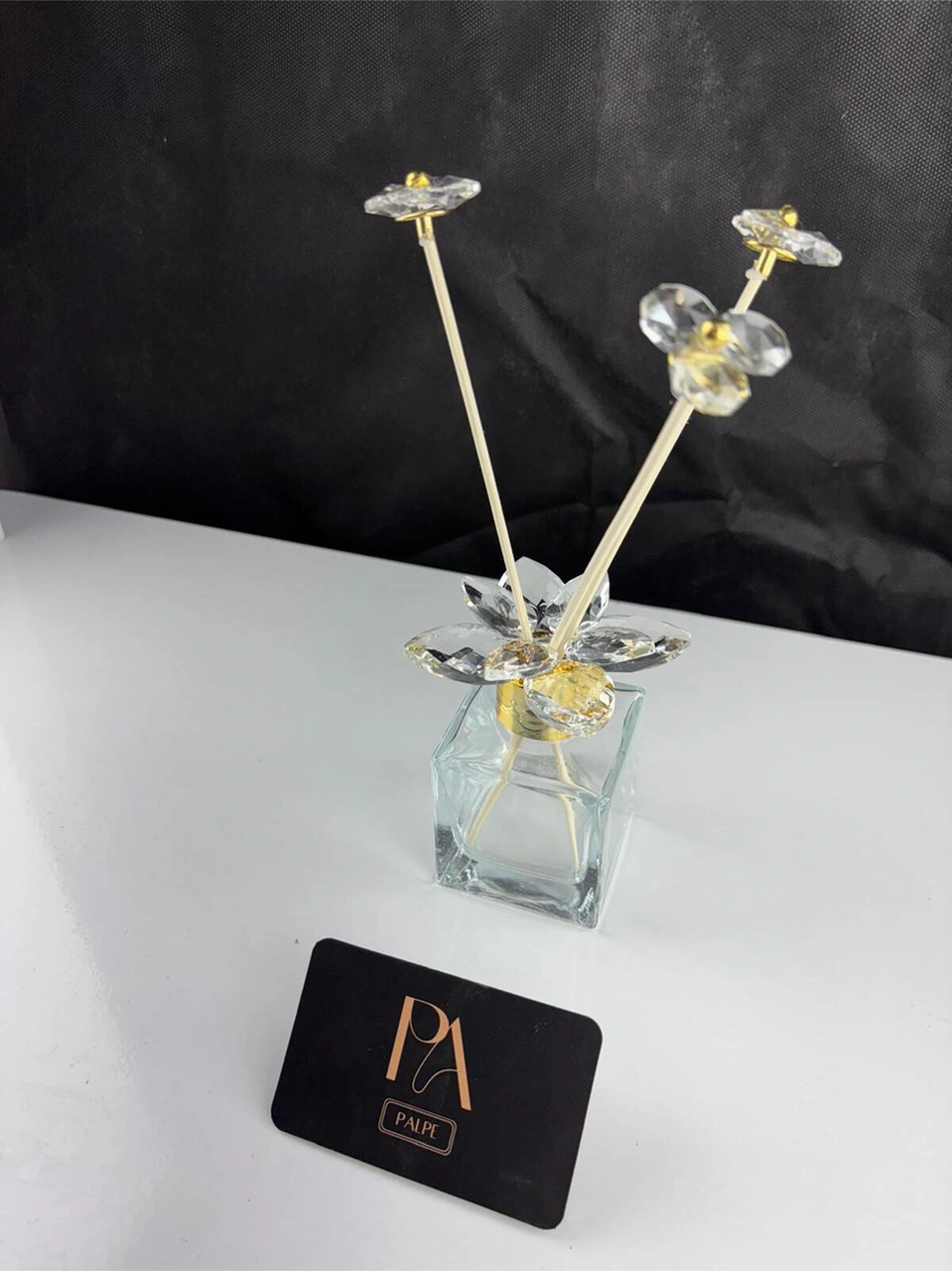 Gld Kristal Koku Şişe Dekoratif Obje Biblo Süs Eşya Salon Aksesuar Tv Sehpa Masa Konsol Ofis Salon Dekor