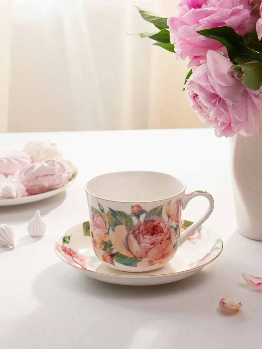 Lefard Hindistan Cevizi 500 Ml Hediyelik "vintage" Porselen Çay Takımı 181081991 Beyaz