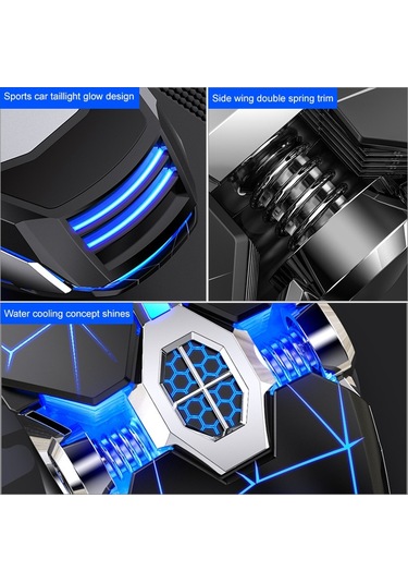 Yındıao 3200dpı 4 Modlu Ayarlanabilir 7 Tuşlu Rgb Işık Kablolu Oyun Mekanik Fare, Stil: Sessiz Sürüm Siyah Diğer