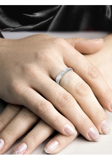 Zolotoj Merkurij Kadınlar İçin Hristiyan Tasarımı "kurtar Ve Koru" Gümüş Yüzük 50428198 Gri