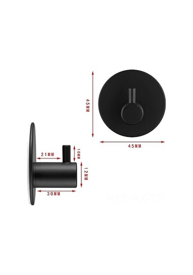 Kangvka Stainless Steel Suya Ve Yağa Dayanıklı Yapıştırıcı Kanca - Bez, Havlu, Banyo Ruhsati, Çanta Takibi İçin 2 Adet 8 Pound Yüke Kadar Diğer