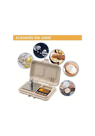 Fastbuy Dream011 Siyah Lcd Ekranlı 200g X 001g Çift Tepsili Takı Ölçeği, Gıda Madeni, Para, Kahve Tar Fonksiyonu, Kompakt Tas Siyah