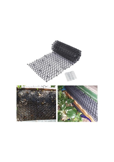 Flybuy 4m Siyah Kedi Scat Matı - Köpekler Ve Haşereleri Durdurucu, Güvenlik Çivili, Dış İç Kullanım İçin