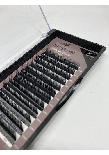 Esthelian İpek Kirpik L Kıvrım 0.07 MM Mix Boy