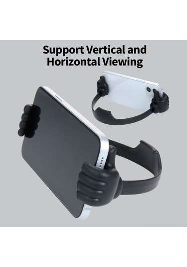 Springsun Abs Materyal Parmak Şekilli Telefon Tutucu - 7 İnç Altı Cihazlar İçin Sabit Ve Taşınabilir - Pembe