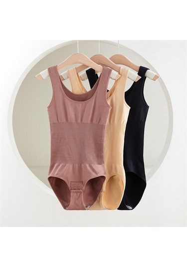 Siyah Flarixa Büyük Boy Tek Parça Vücut Shapewear Bel Eğitmen Kadın Korse Dikişsiz Karın Pantolon Kasık Toka Zayıflama Iç Çamaşırı