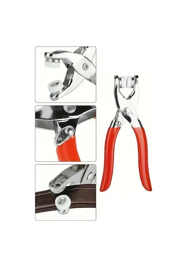 200 Adet Paslanmaz Çelik Çıtçıt Ve Pense Seti Metal Çıt Çıt Makinesi