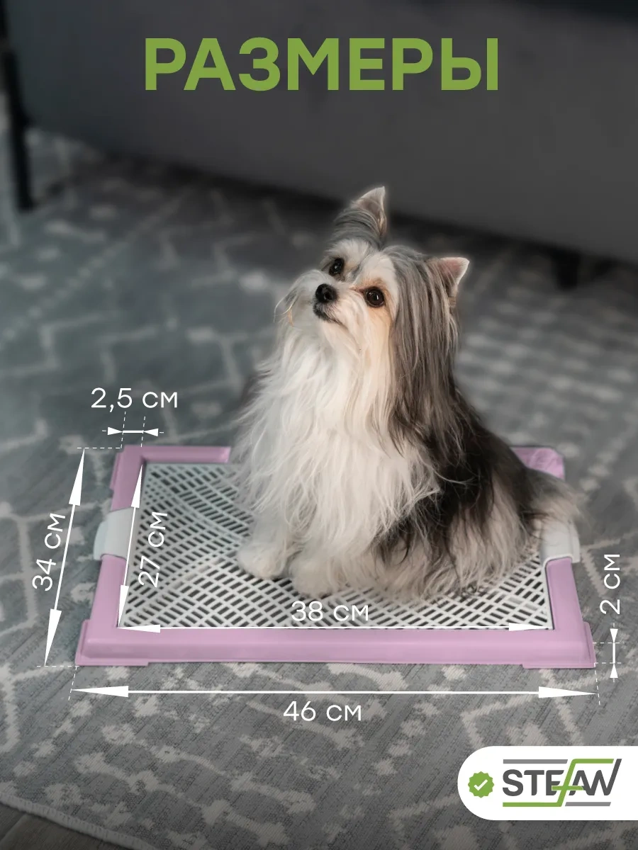 Stefan Küçük Irklar İçin Izgaralı Köpek Tuvalet Kabı 18936751