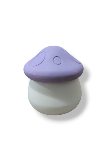 Mantar İçinde Soya Wax Mum -lila Renk Lila