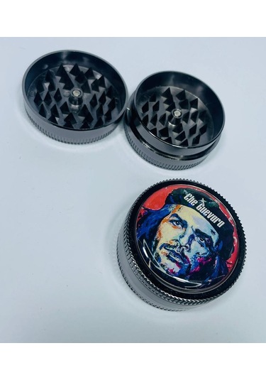 Che Guevara Metal 2 Parça Sivri Diş Tütün Öğütücü Grinder 50 MM