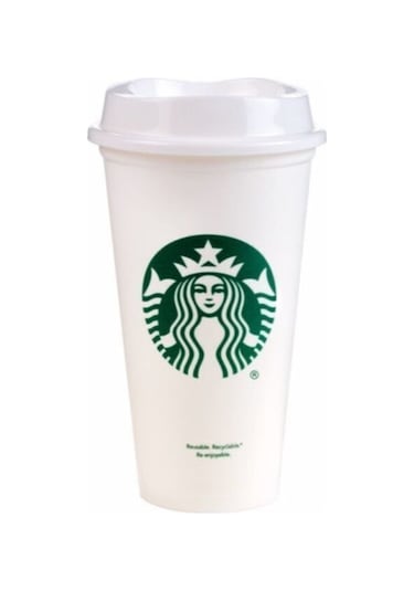 Starbucks Yeniden Kullanılabilir Bardak Beyaz