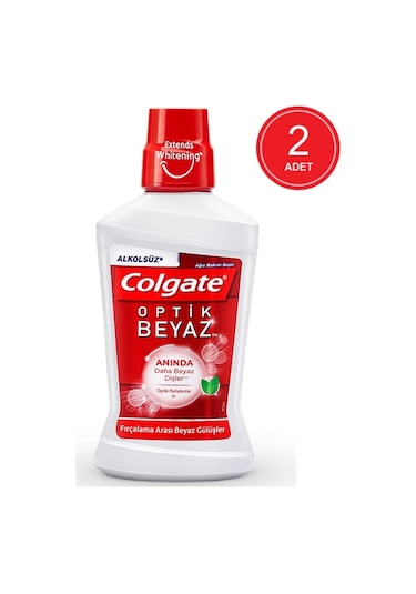 Colgate Optik Beyaz Ağız Bakım Suyu 2 x 500 ML