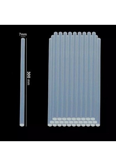 10 Adet, Ince Silikon, Sıcak Silikon, 7 Mm, Şeffaf Mum Silikon,