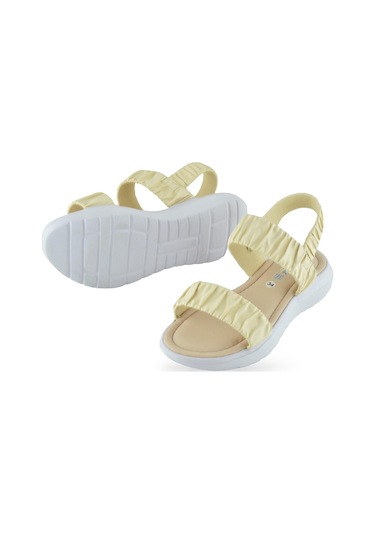 6894 Ortopedik Taban Kız Çocuk Sandalet Terlik Düğün Abiye Gündelik Vetta Ten Ten Rengi