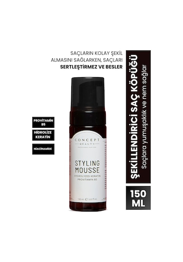 Concept Beauty Styling Mousse Şekillendirici Saç Köpüğü 150 ML
