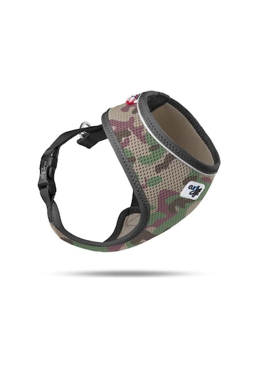 Curli Basic Air-Mesh Köpek Göğüs Tasması Camo XS
