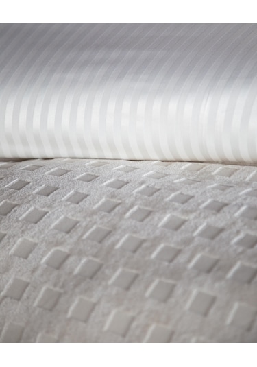 King Size Times Ekru Unique Touch Nevresim Takımı Ekru