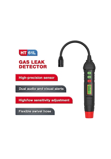 Symbee Ht61l Taşınabilir Yakıcı Gaz Sızıntı Testeri - Led Ekranlı Koncentrasyon Analizi, Sesli Alarm Ve Abs Malzeme İle