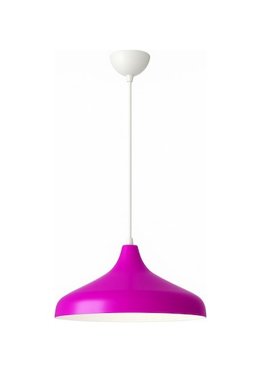 Nil Fuşya Renk Özel Tasarım Modern Dekoratif Cafe Sarkıt Cafe - Mutfak Tekli Avize Fuşya