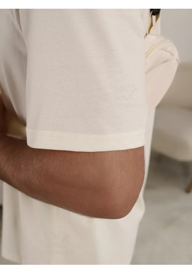 Lajkı-majkı Süt Renginde Düz Tişört 176562905 Bej